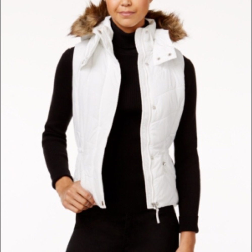 American Rag Puffer Hooded Vest